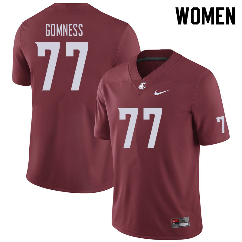 Women #77 Konner Gomness Washington State Cougars Football Jerseys Sale-Crimson - Click Image to Close